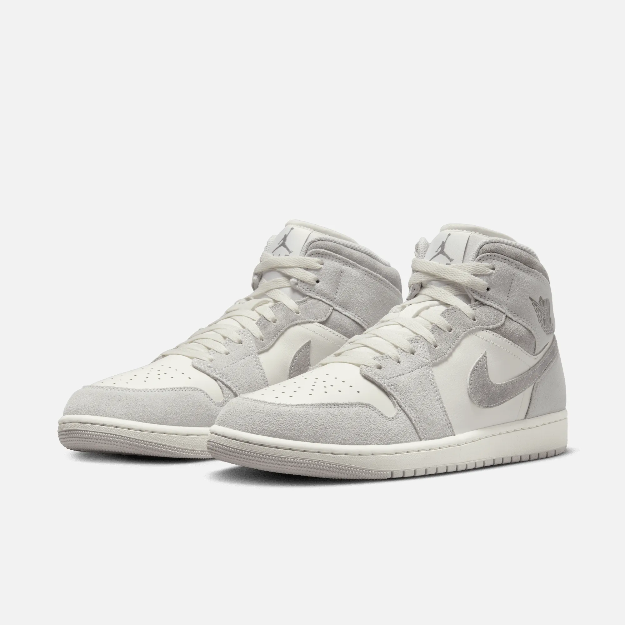 Nike Winter Running Shoes Air Jordan 1 Mid Neutral Grey Sail