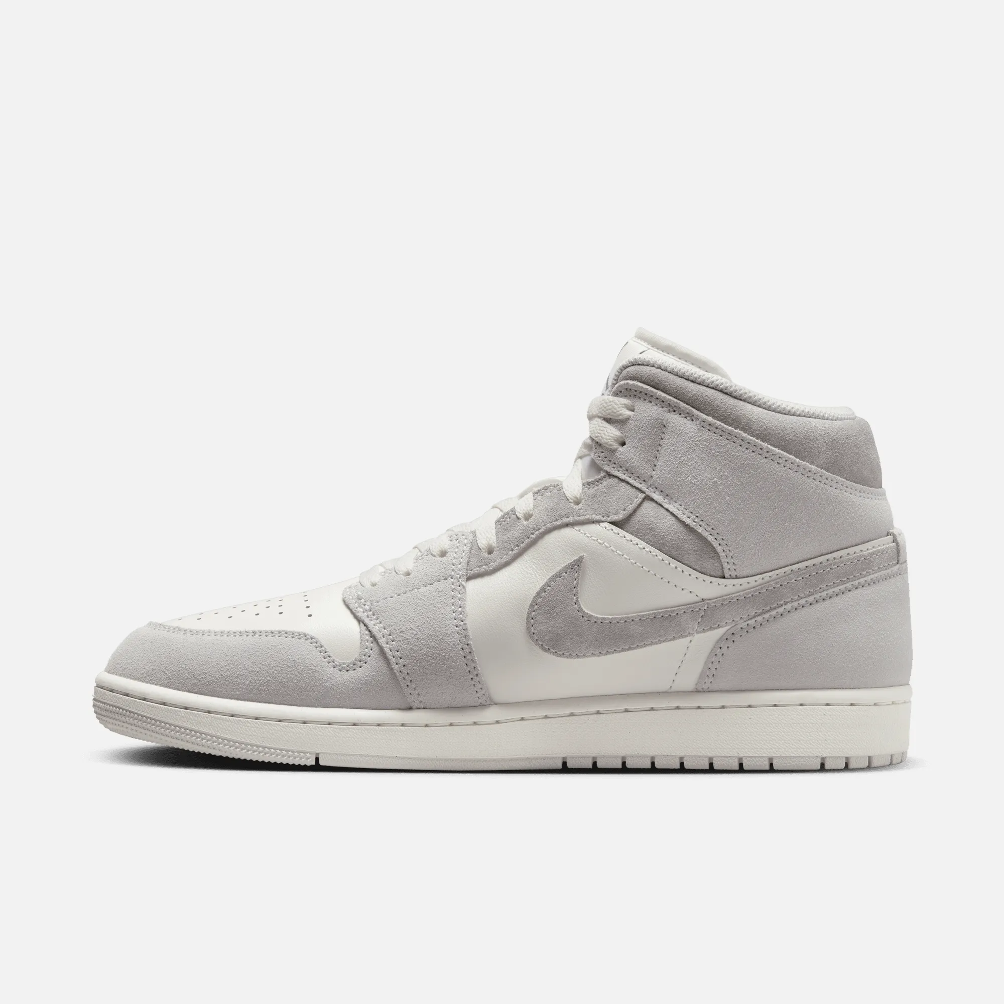 Nike Journey Running Shoes Air Jordan 1 Mid Neutral Grey Sail