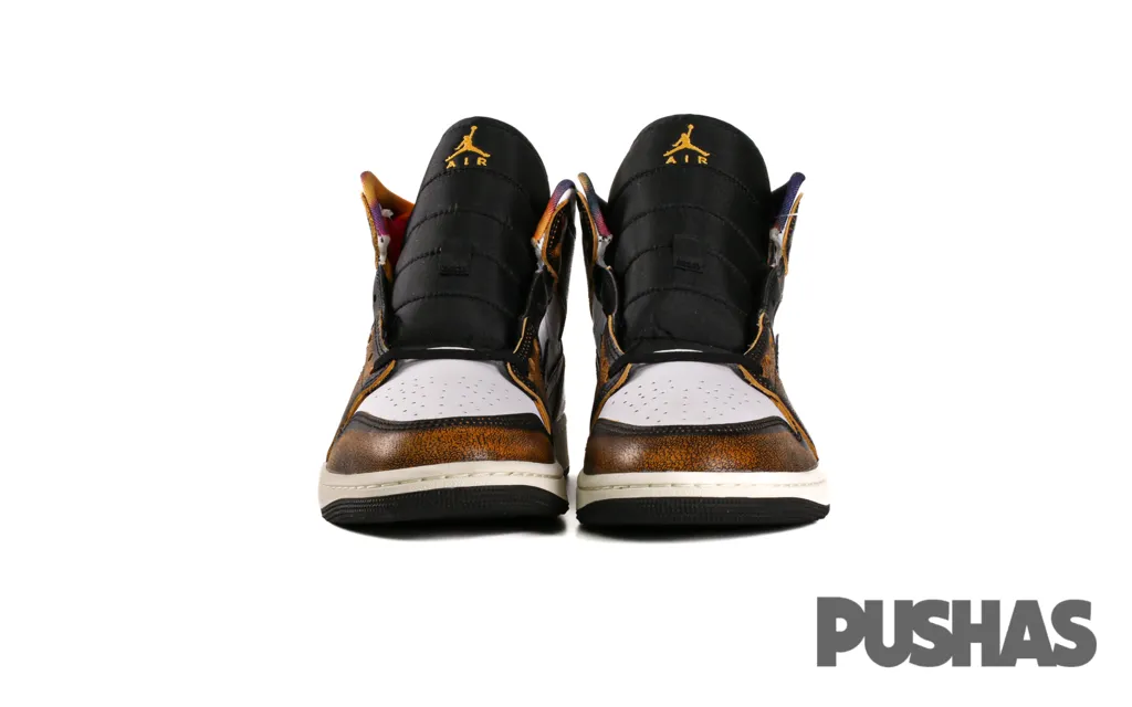 Air Jordan 1 Mid 'Wear-Away Yellow' (2022) Basketball Shoes Famous