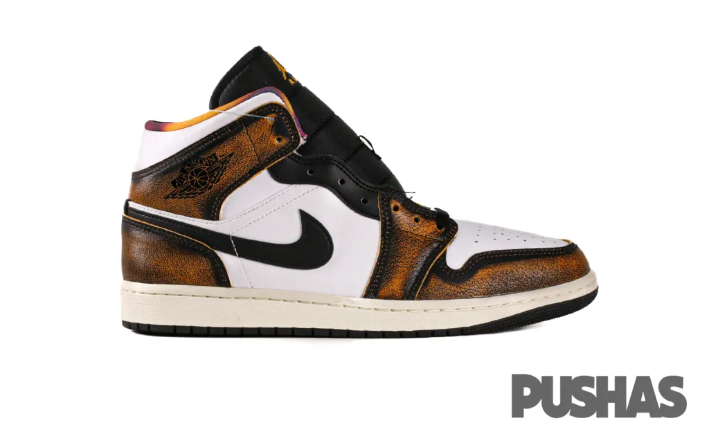 Basketball Shoes Release Air Jordan 1 Mid 'Wear-Away Yellow' (2022)