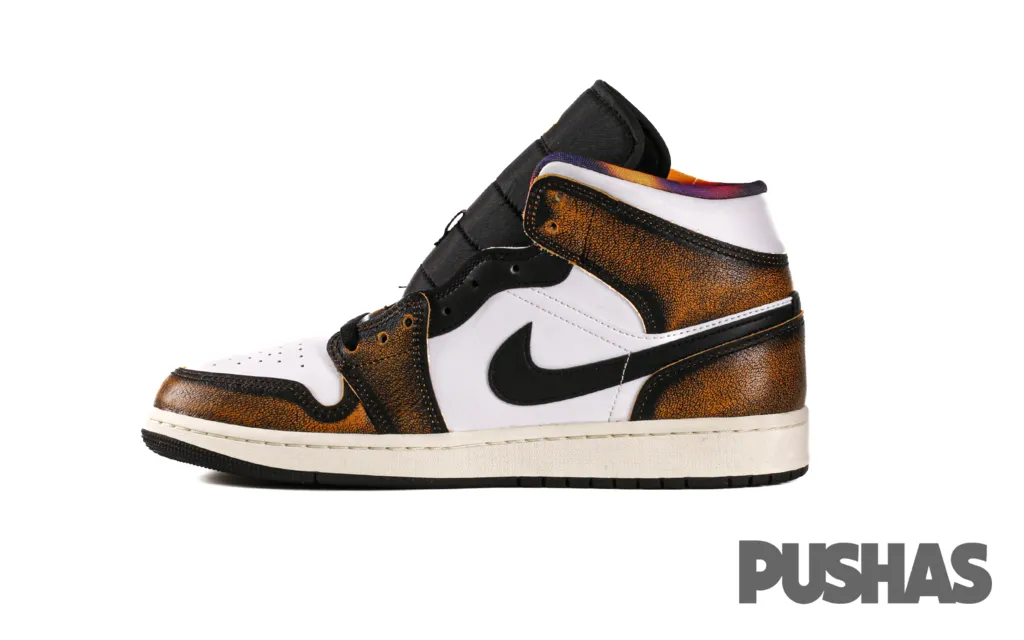 Jordan Air Basketball Shoes Air Jordan 1 Mid 'Wear-Away Yellow' (2022)