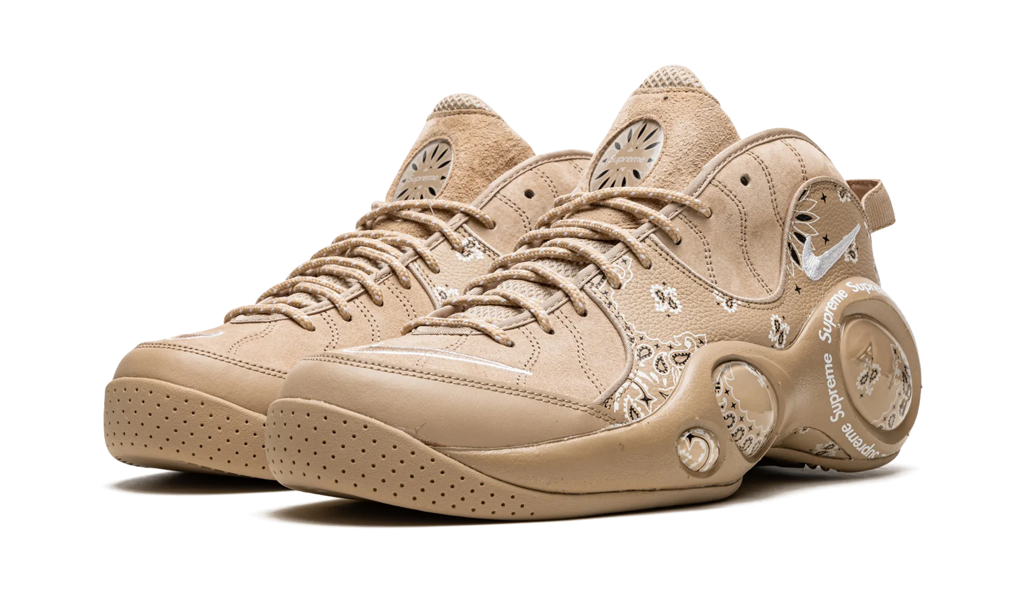 Flat Soled Nike Shoes Air Zoom Flight 95 "Supreme - Hemp"