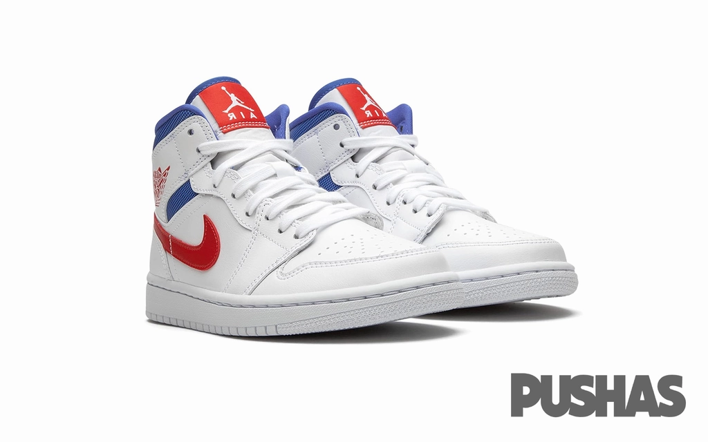 Hottest New Basketball Shoes Air Jordan 1 Mid 'White Red Royal' W