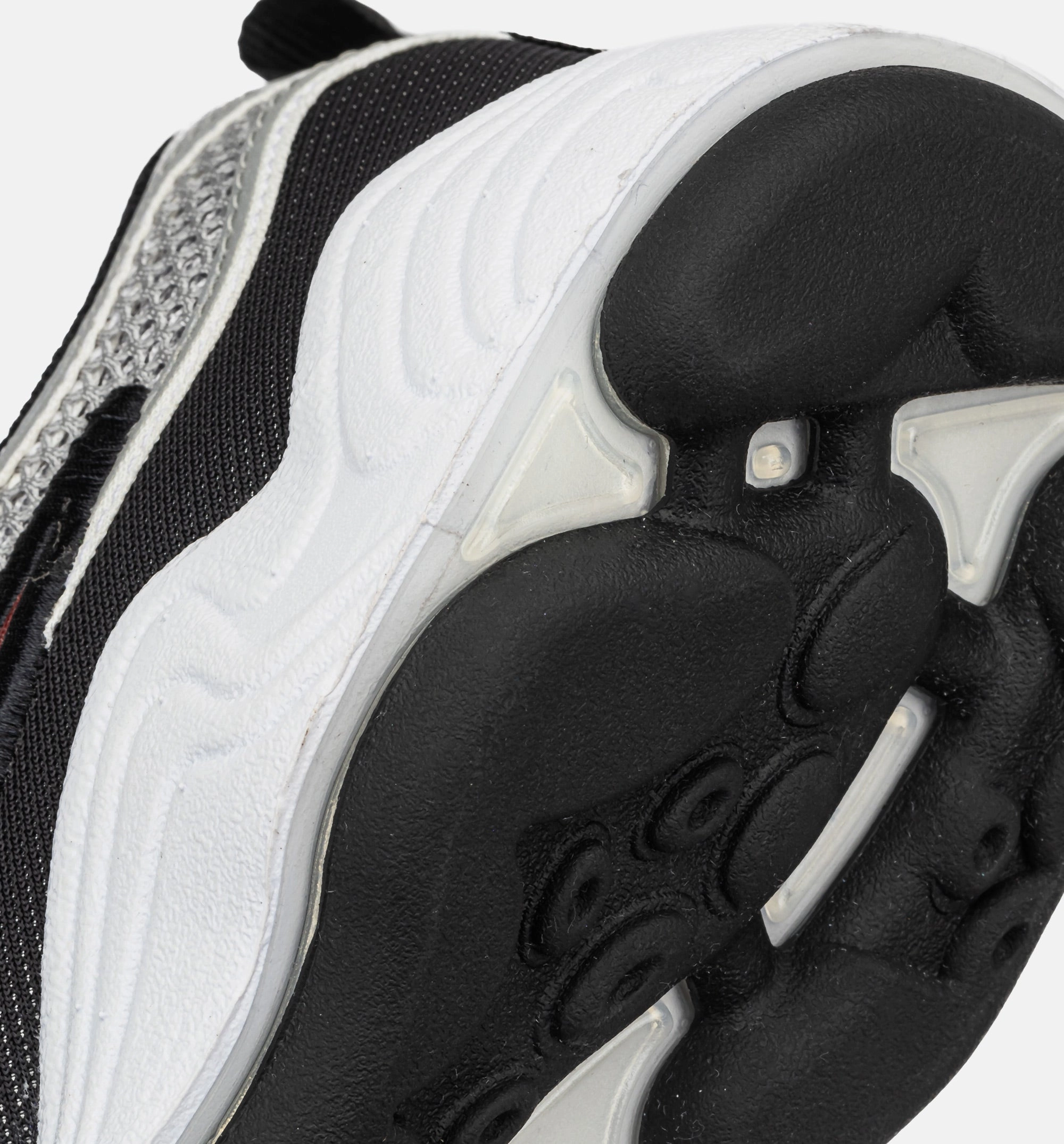 Space Jam Shoes Nike Air Zoom Spiridon OG Sport Red Mens Lifestyle Shoe - Metallic Silver/Sport Red/Black/White