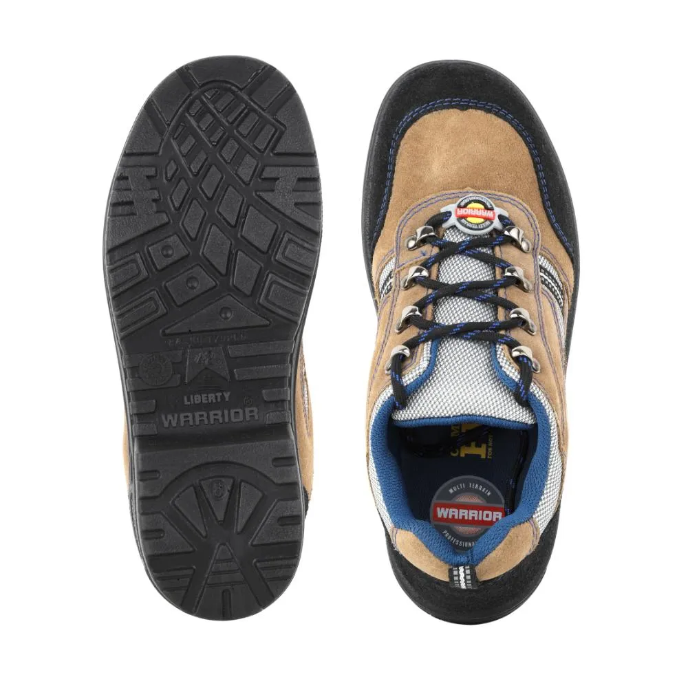 Surplus Boots Warrior Genuine Leather Brown Steel Toe Safety Shoe for Men 98-254 By Liberty