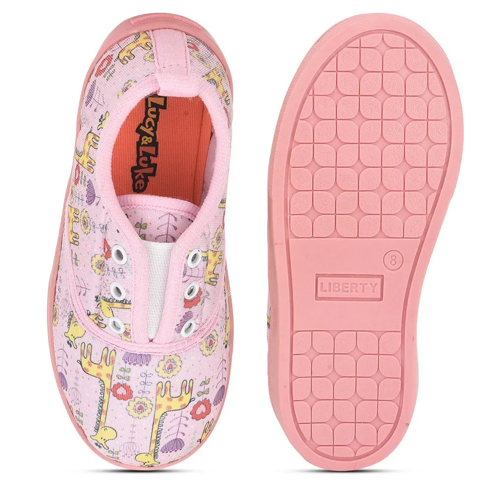 Casual Shoes Image Lucy & Luke (Pink) Casual Lacing Shoes For Kids Mint-3 By Liberty