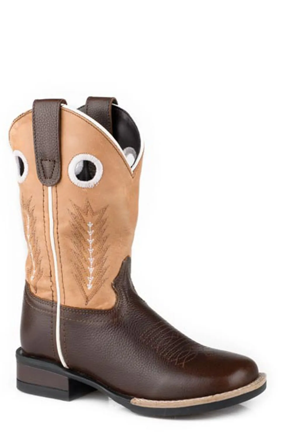 Elliott Boots Roper Kids Unisex James Brown Leather Cowboy Boots