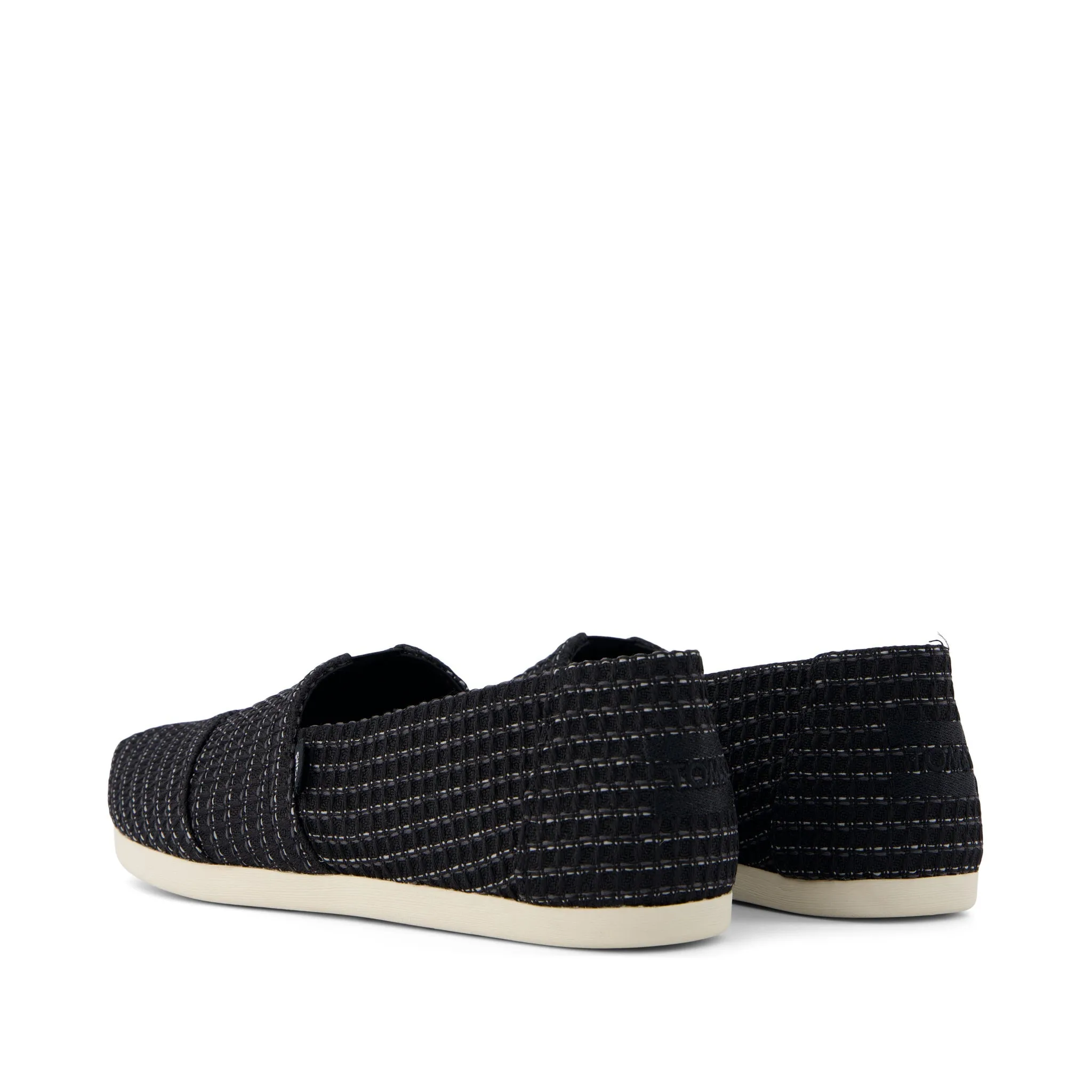 Alpargata Black Waffle Knit Business Casual Comfy Shoes