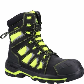 Knee High Fur Boots Amblers Safety AS972C Beacon Safety Boot