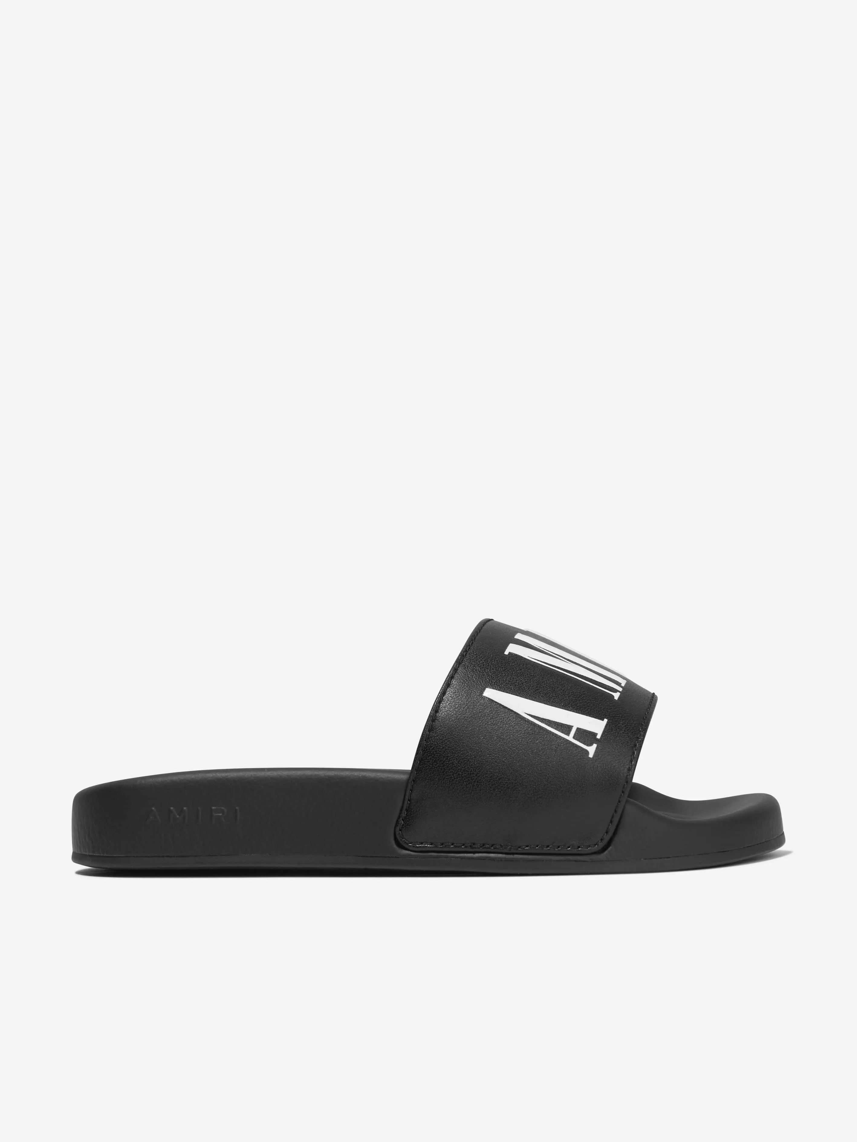 Slide Shoes Amiri Kids Logo Sliders in Black