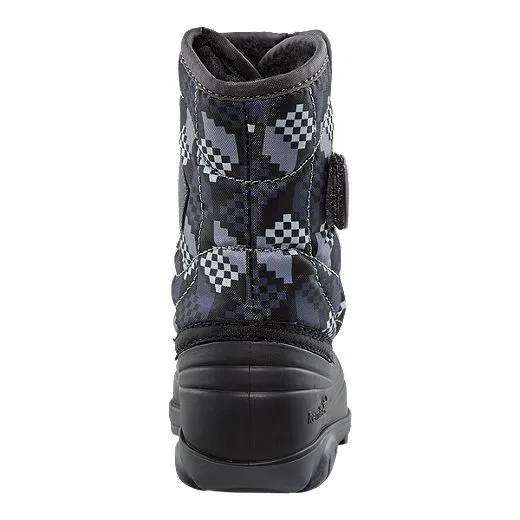 Knee Boots With Buckles Snowbug 4 Black/Charcoal (5c-10c)