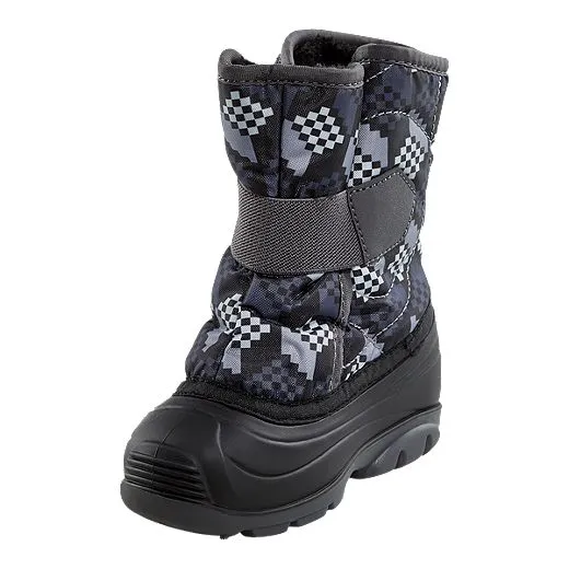 Childrens Walking Boots Snowbug 4 Black/Charcoal (5c-10c)