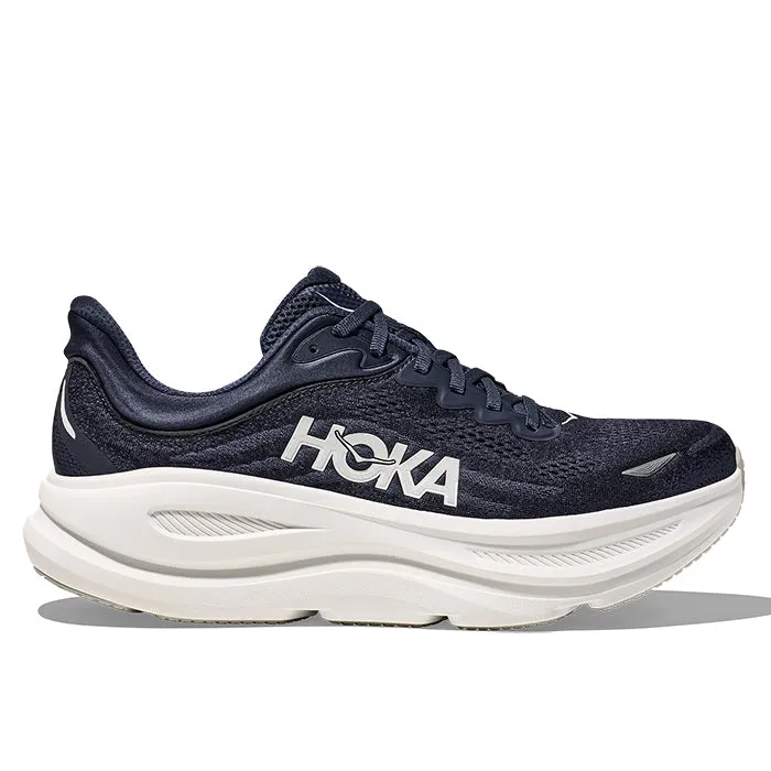 Running Shoes Mens Hoka Bondi 9 in Varsity Navy/White