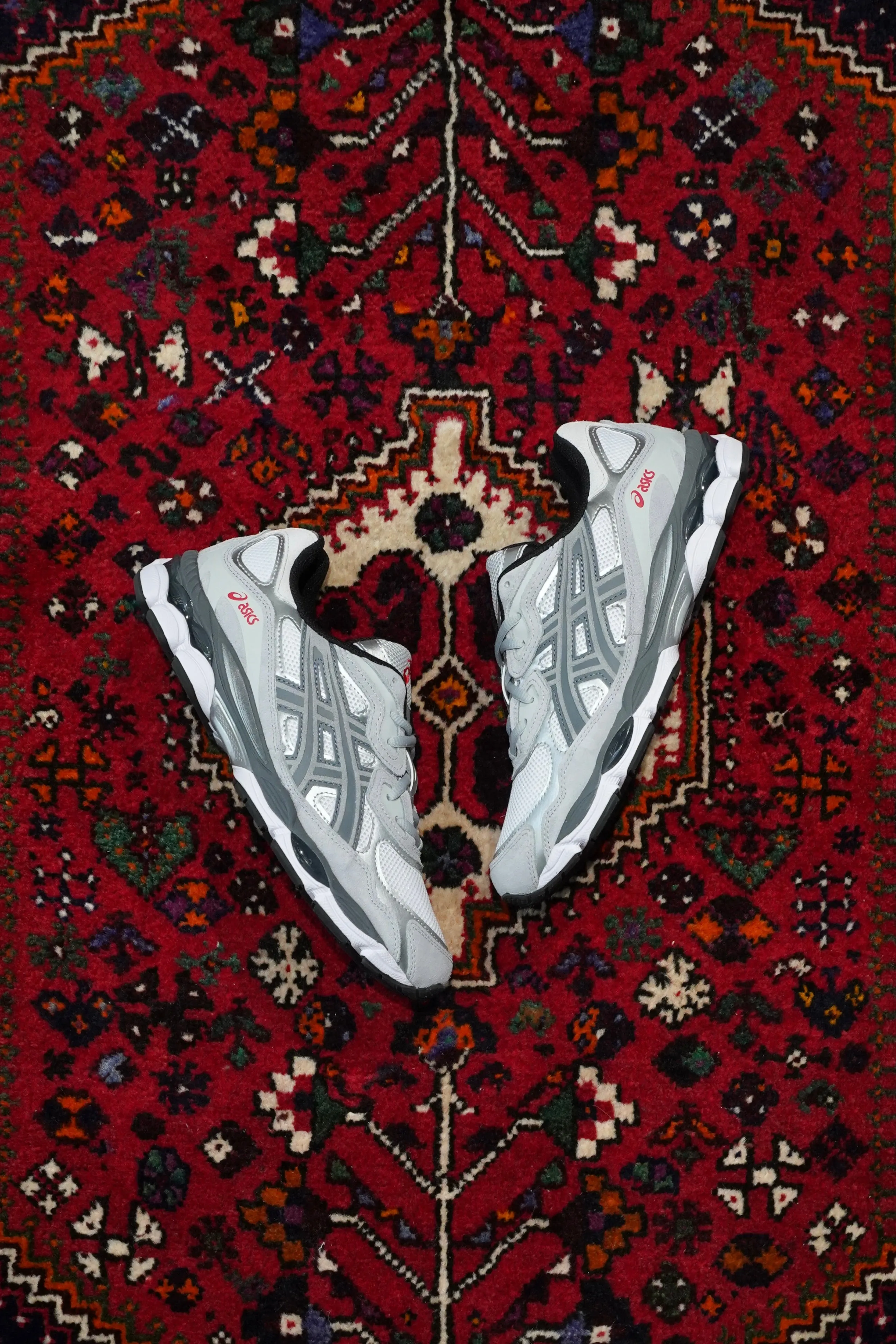 asics GEL-NYC (WHITE/STEEL GREY) Asics Running Shoes Size 6.5