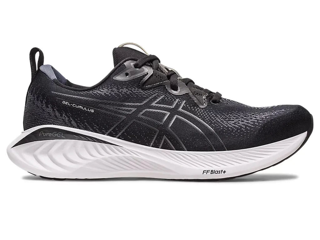 Trainer Shoes Asics Mens Gel Cumulus 25 Wide- Black/Carrier Grey (1011B620-002)
