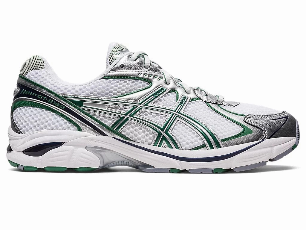 ASICS GT-2160 White Shamrock Green Asics Winter Running Shoes