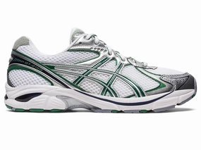 ASICS GT-2160 White Shamrock Green Asics Gel Dedicate 8 Tennis Shoes