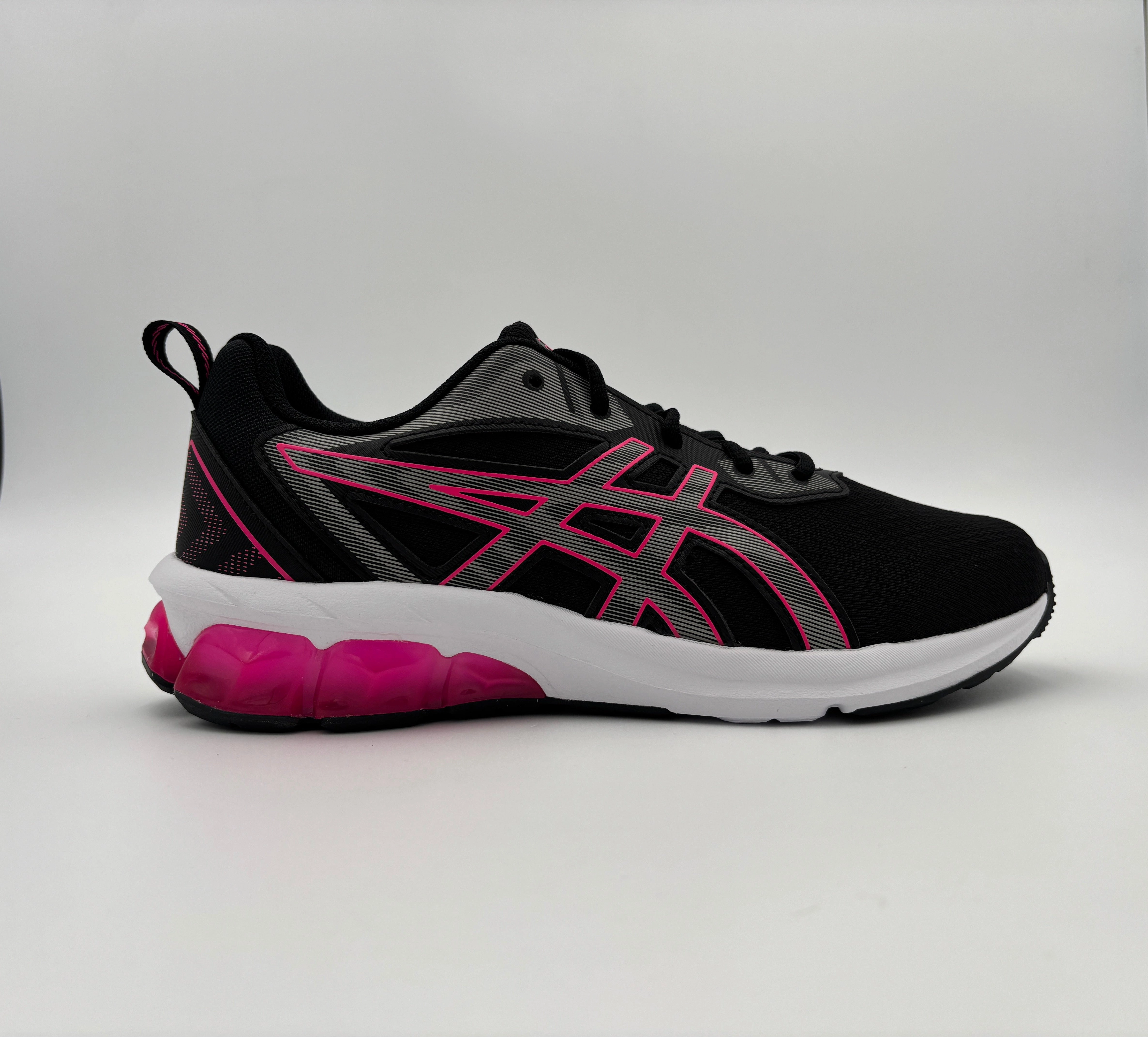Asics Kid's Gel Quantum 90 Black/Pink Running Shoes Asics Soft Sole Shoes
