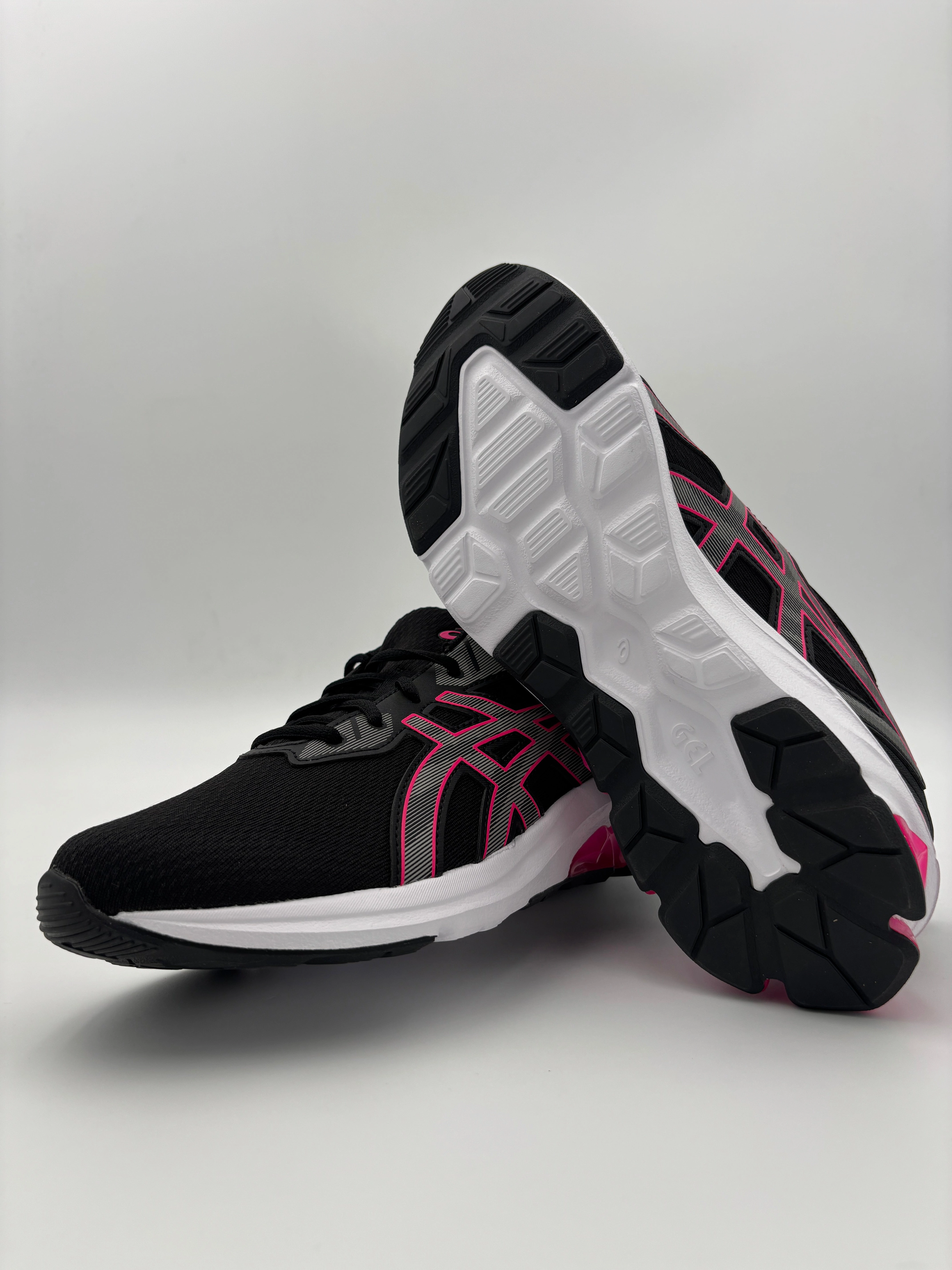 Asics Kid's Gel Quantum 90 Gs Black/Pink Running Shoes Asics Shoes Y2k