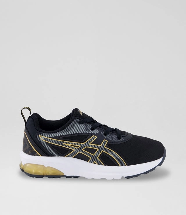 Asics Duomax Shoes Asics Kid's Gel Quantum 90 Iv Black/Gold Running Shoes