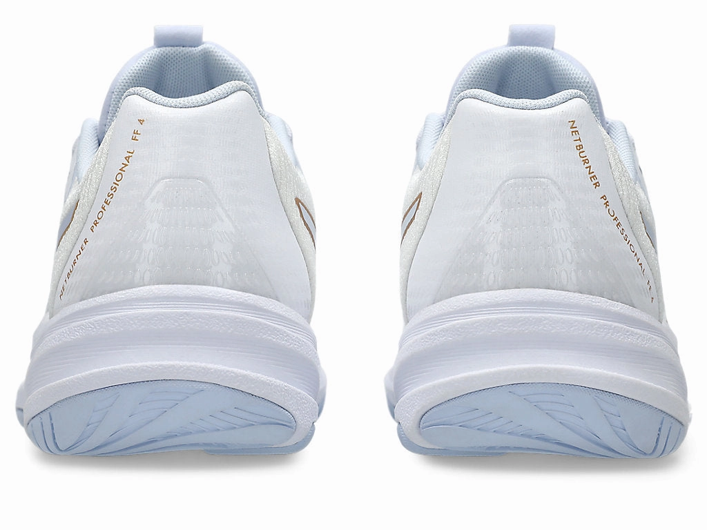 Asics Women's Gel Netburner Pro White/Blue Fade Netball Shoes Asics Gel-quantum 180 4 Running Shoe