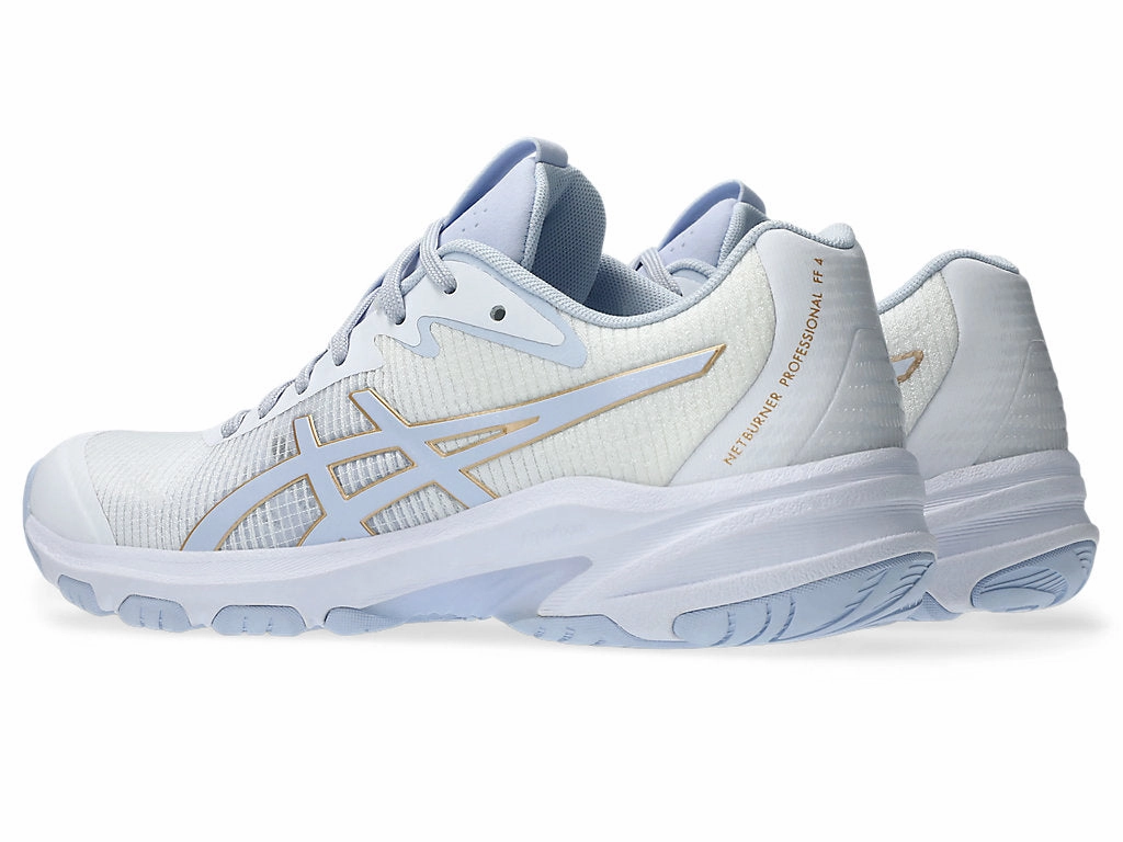 Asics Women's Gel Netburner Pro White/Blue Fade Netball Shoes Asics Gel Kayano Ace 2 Golf Shoes