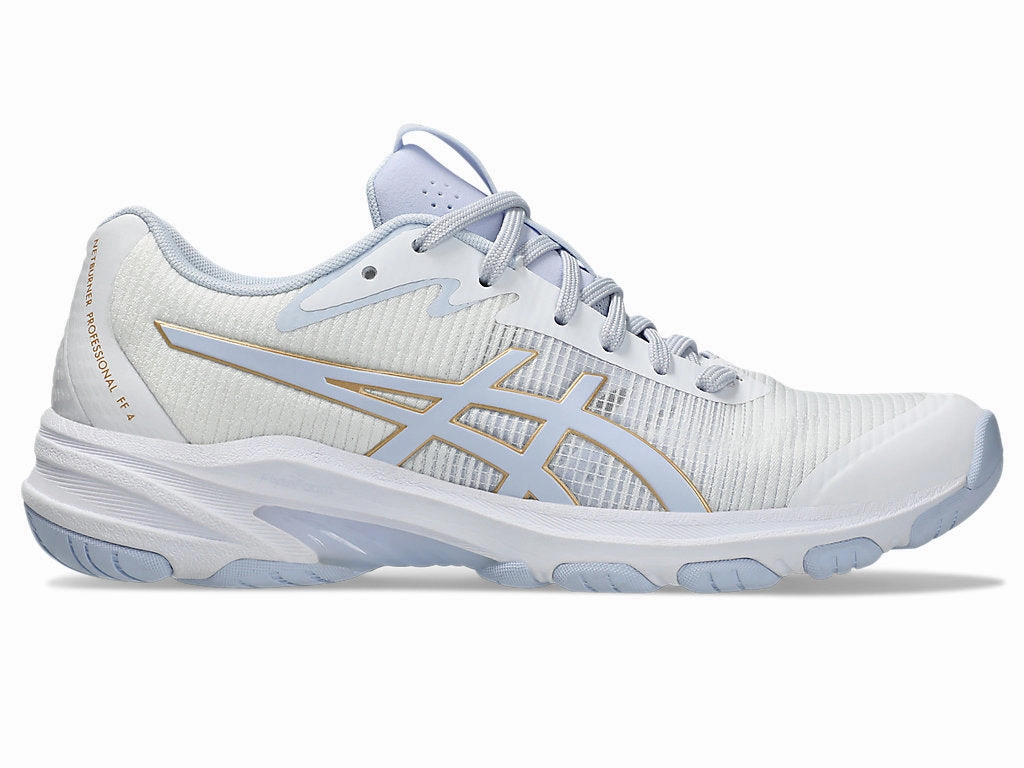 Best Deals Asics Running Shoes Asics Women's Gel Netburner Pro White/Blue Fade Netball Shoes