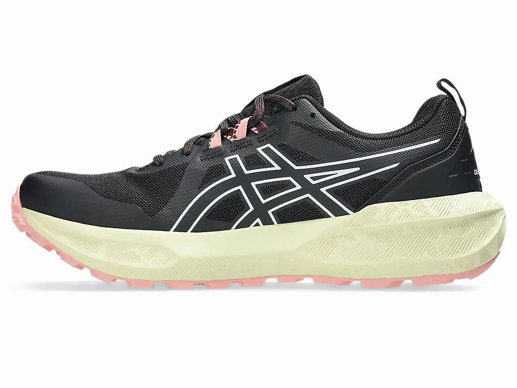 Asics Narrow Tennis Shoes Asics Women's Gel Sonoma 8 Black/Light Green Trail Running Shoes