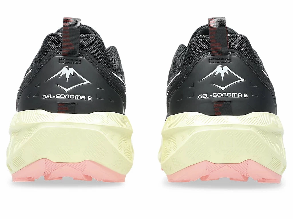 Asics Women's Gel Sonoma 8 Black/Light Green Trail Running Shoes White Shoes Asics