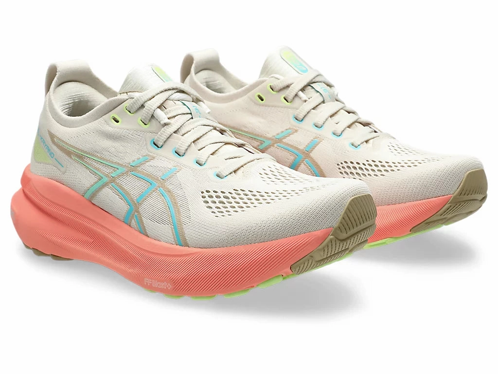 Apl Ascend Training Shoe Review Asics Womens Gel Kayano 31- Birch/Energy Aqua (1012B670-200)