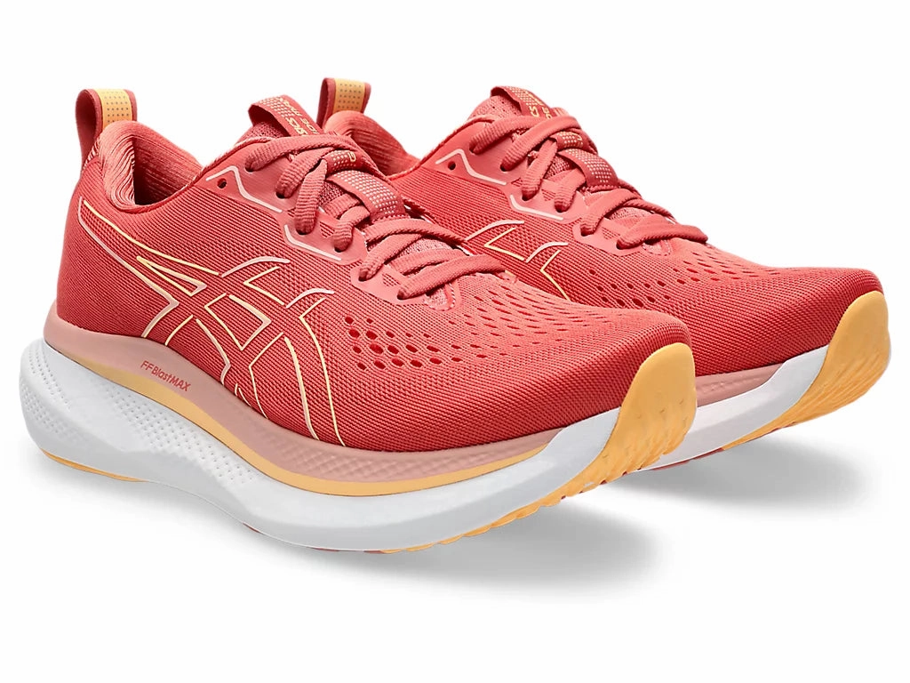 Asics Womens Glideride Max - Dark Pink Clay/Orange Glow (1012B691-700) Training Shoes Vs Weightlifting Shoes