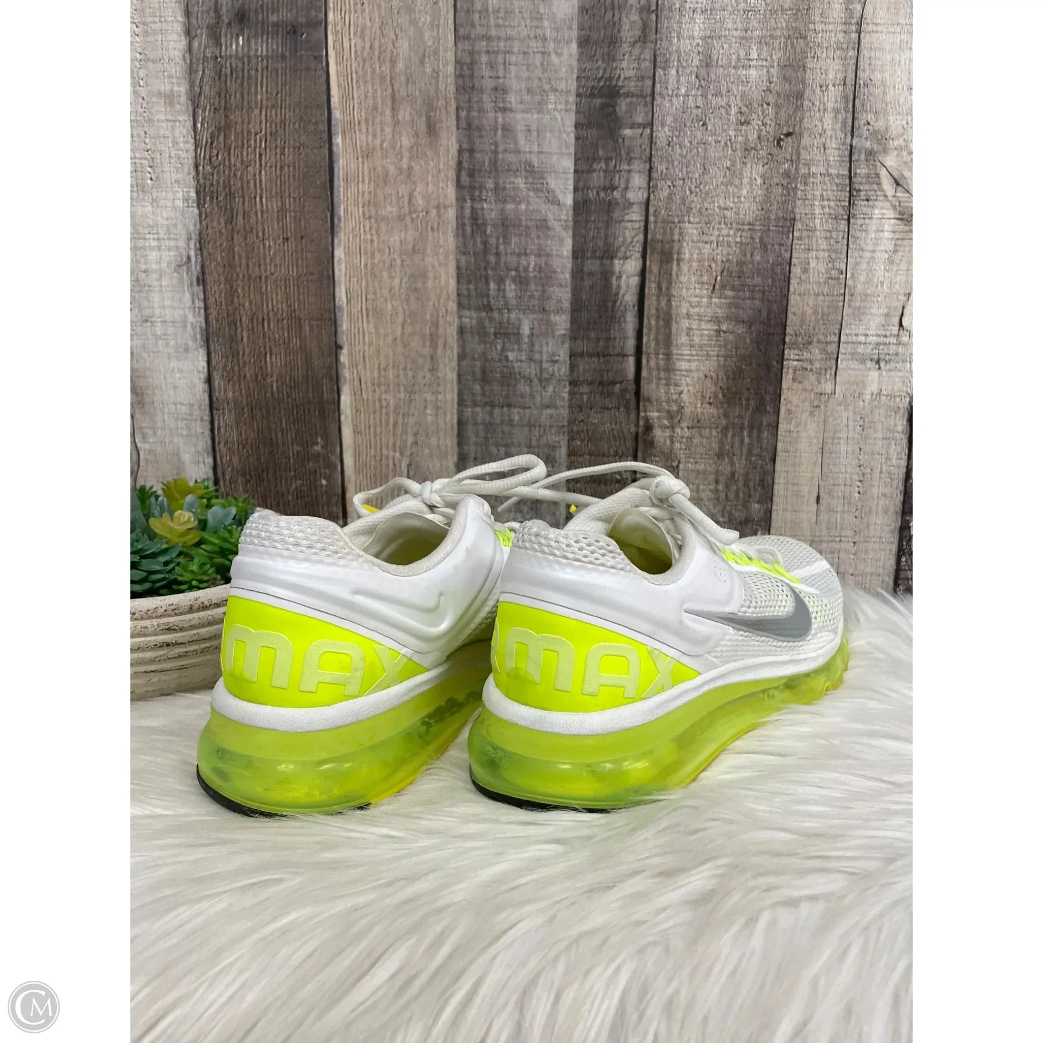 Dunk Low Nike Shoes Shoes Athletic By Nike In White & Yellow, Size: 7.5