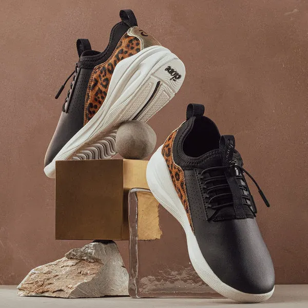 Clove  - Aero's Shoes - Limited Edition - Black / White Leopard Old Lebron Basketball Shoes