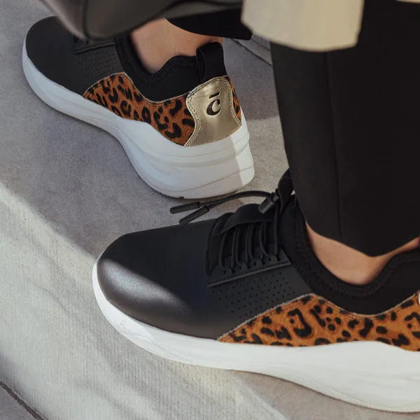 Spawn 3 Basketball Shoes Clove  - Aero's Shoes - Limited Edition - Black / White Leopard