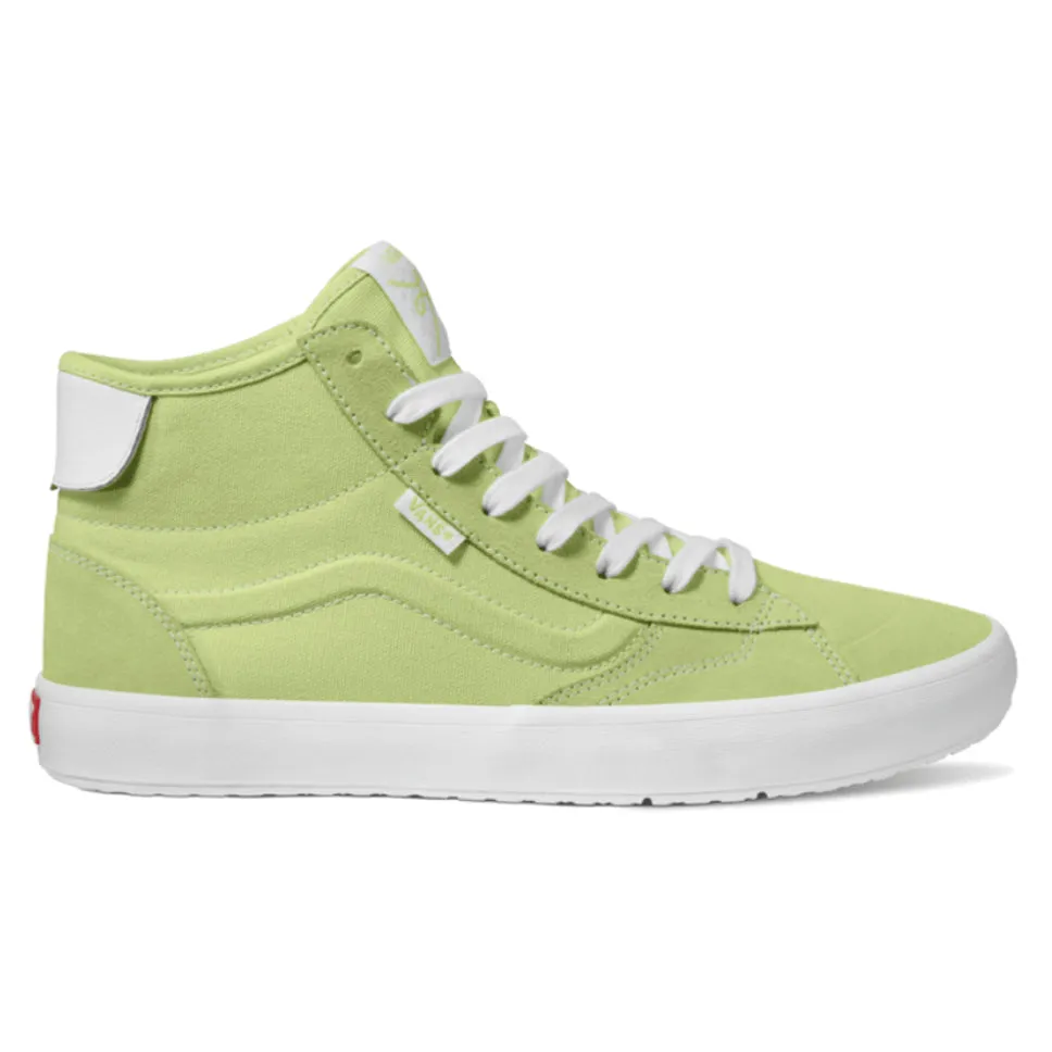 White Skater Shoes Vans Skate Lizzie Shadow Lime Shoes