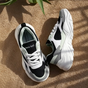 Foams Basketball Shoes Bacca Bucci SPARK Low-top Platform ColorBlock Fashion Sneakers For Women | StreetWear Chunky Sneakers