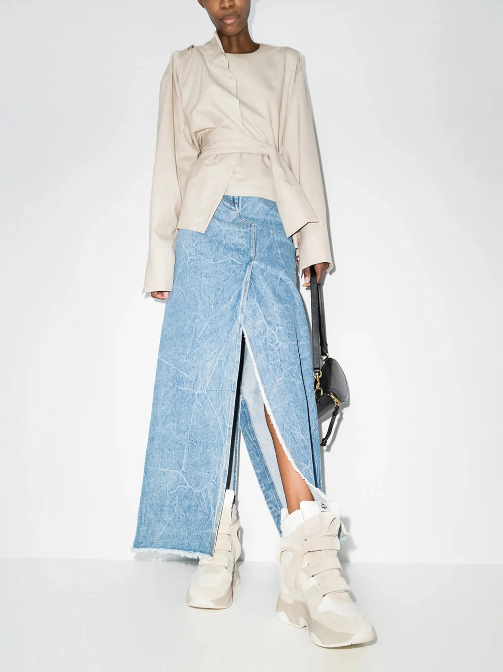 Mizuno Trainer Shoes Balskee touch-strap wedge sneakers