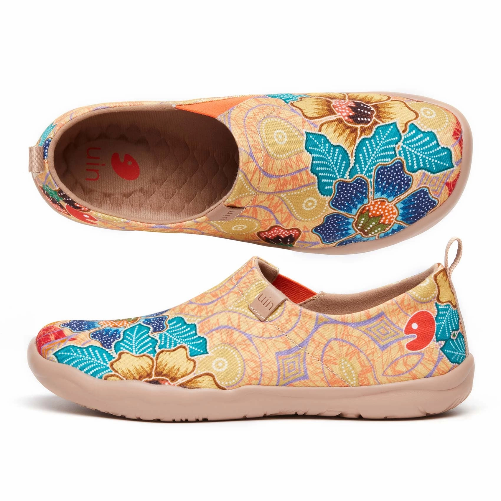 Batik Flower Toledo I Women Casual Leather Dress Shoes