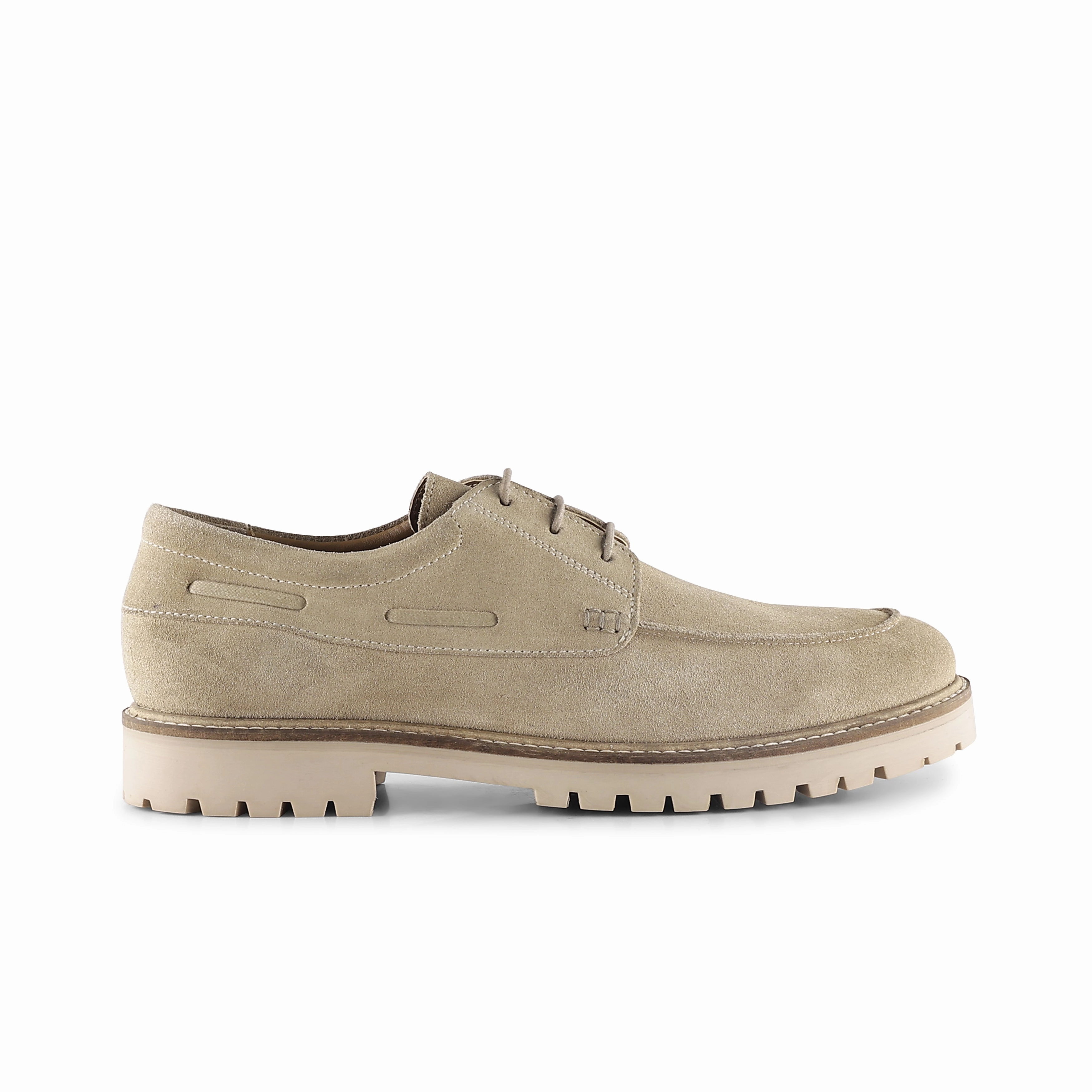 Trail Versus Road Running Shoes Beckenham Suede Casual Apron Front Shoes - Sand