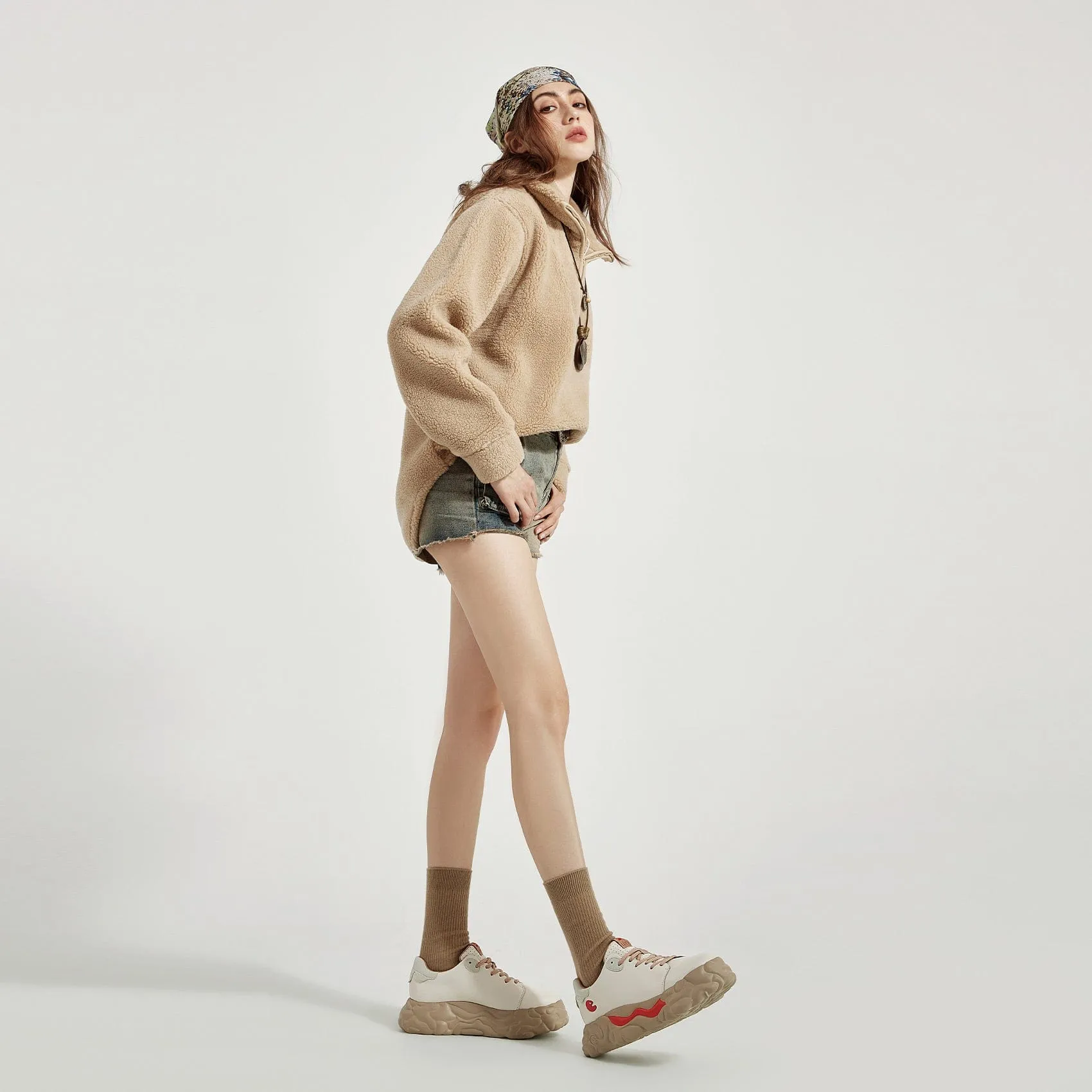 Beige Sanamolls II Men Basketball Skate