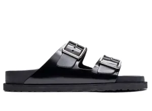 Angels Sandals Birkenstock 1774 Arizona Shiny Leather in Black