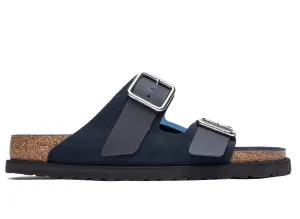 Birkenstock Arizona Milky PVC 1774 in Dark Navy Leather Reef Sandals