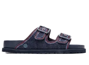Ilse Jacobsen Sandals Birkenstock Arizona Stone Washed Denim 1774 'Dark Wash Denim'