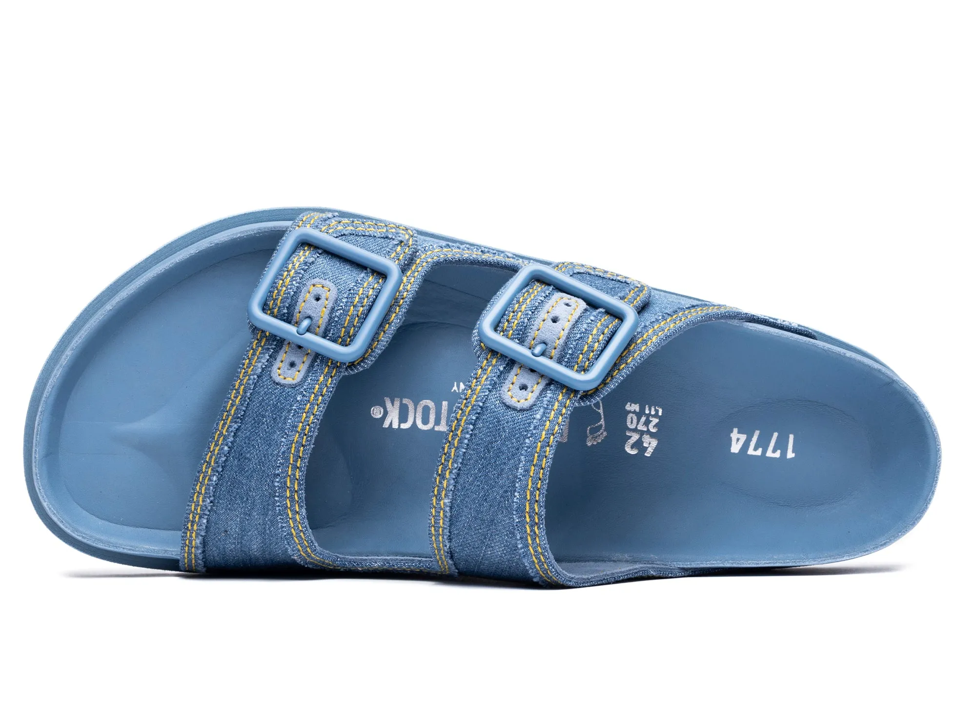 Birkenstock Arizona Stone Washed Denim 1774 'Faded Denim' Walking Sandals