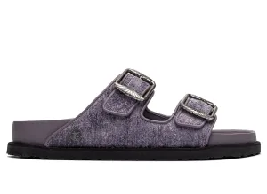Width Wide Sandals Birkenstock Arizona TEX Aged Velvet Lavender 1774