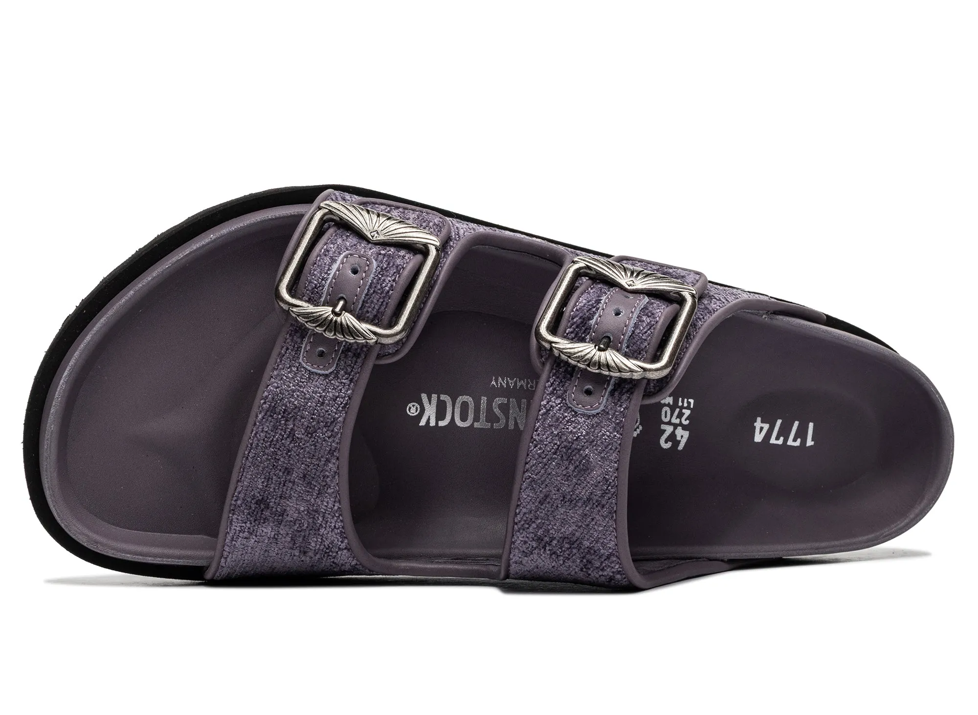 Fashionable And Comfortable Sandals Birkenstock Arizona TEX Aged Velvet Lavender 1774