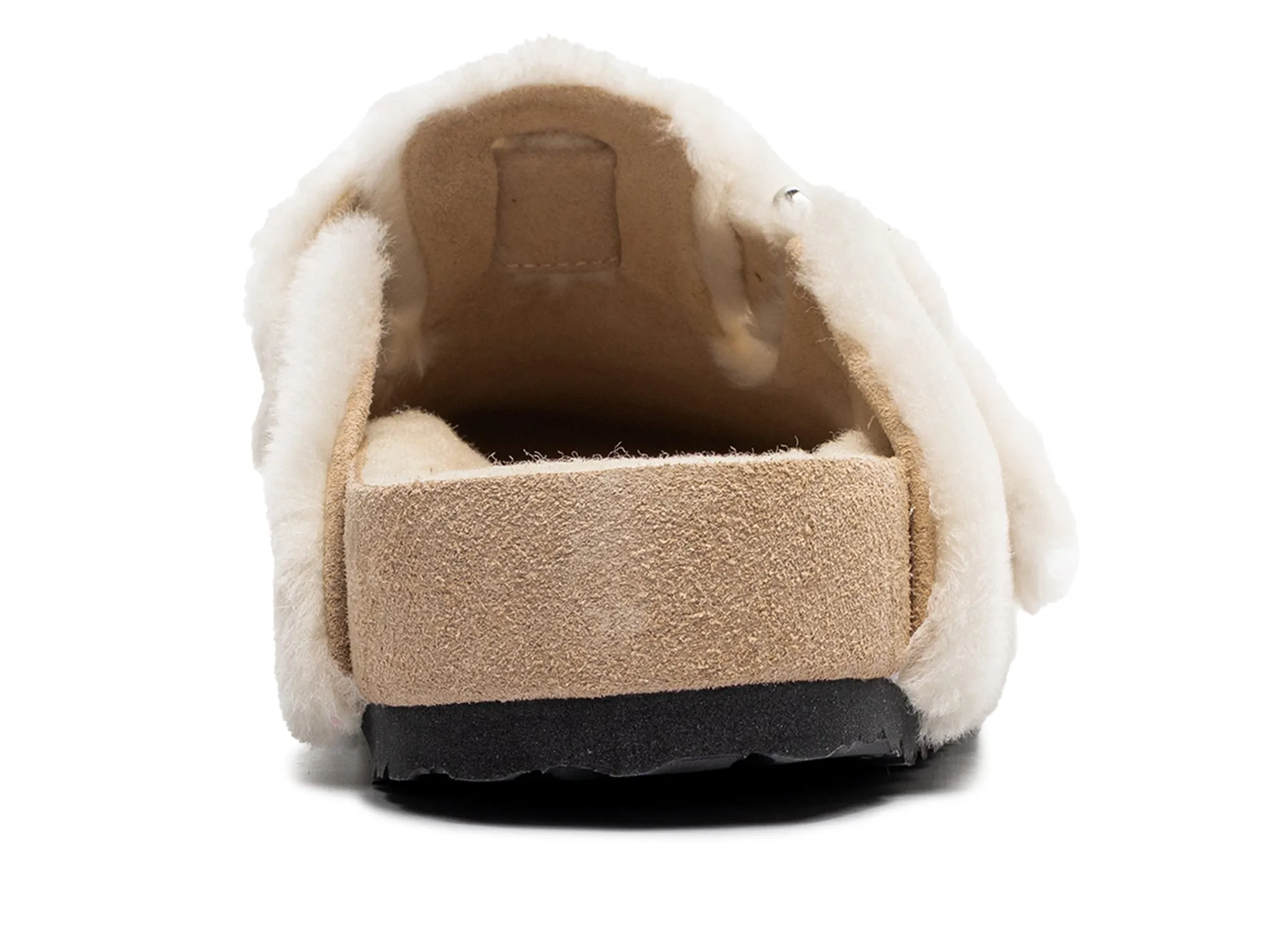 Platform Crocs Sandals Birkenstock Boston SK1 1774 Shearling Cream LAF