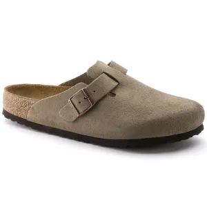 'Birkenstock' Women's Boston Suede Leather Clog - Taupe Dr Industrial Boots