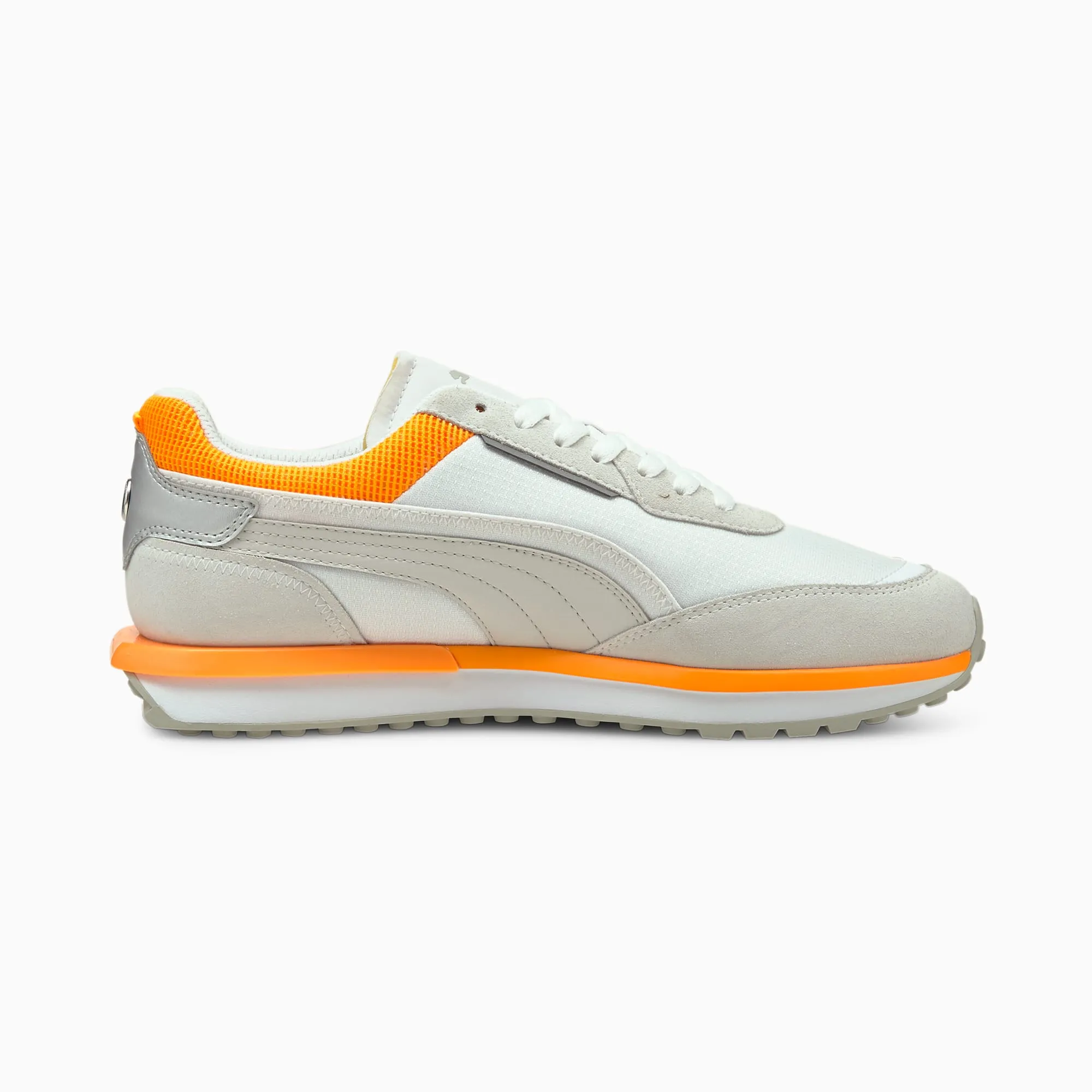 BMW Motorsport x Men's City Rider "White Orange Glow" Puma Race Day Shoes