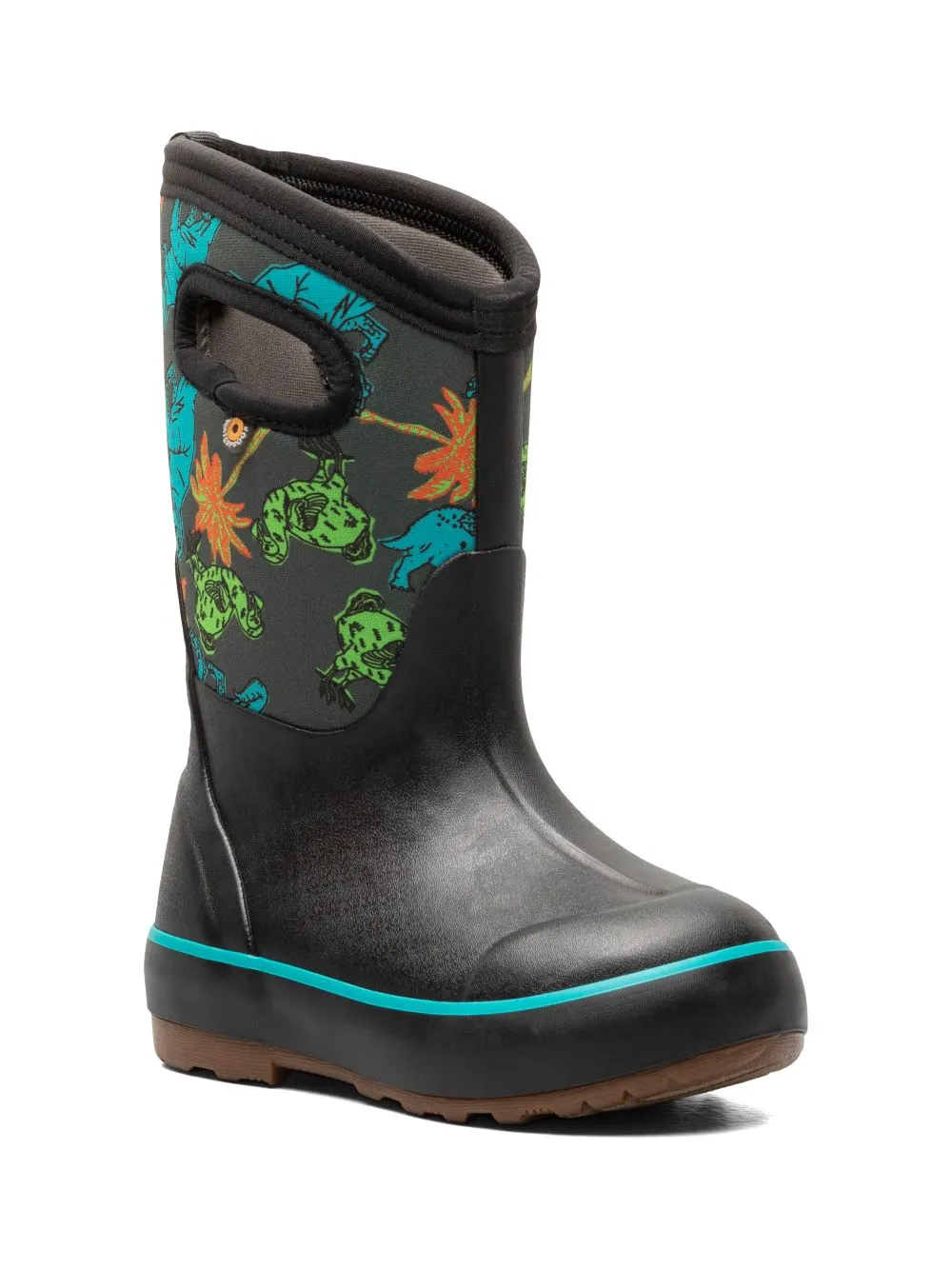 Size 4c Rain Boots 'BOGS' Kids' Classic II Dino Dodo Insulated WP Rainboots - Black Multi